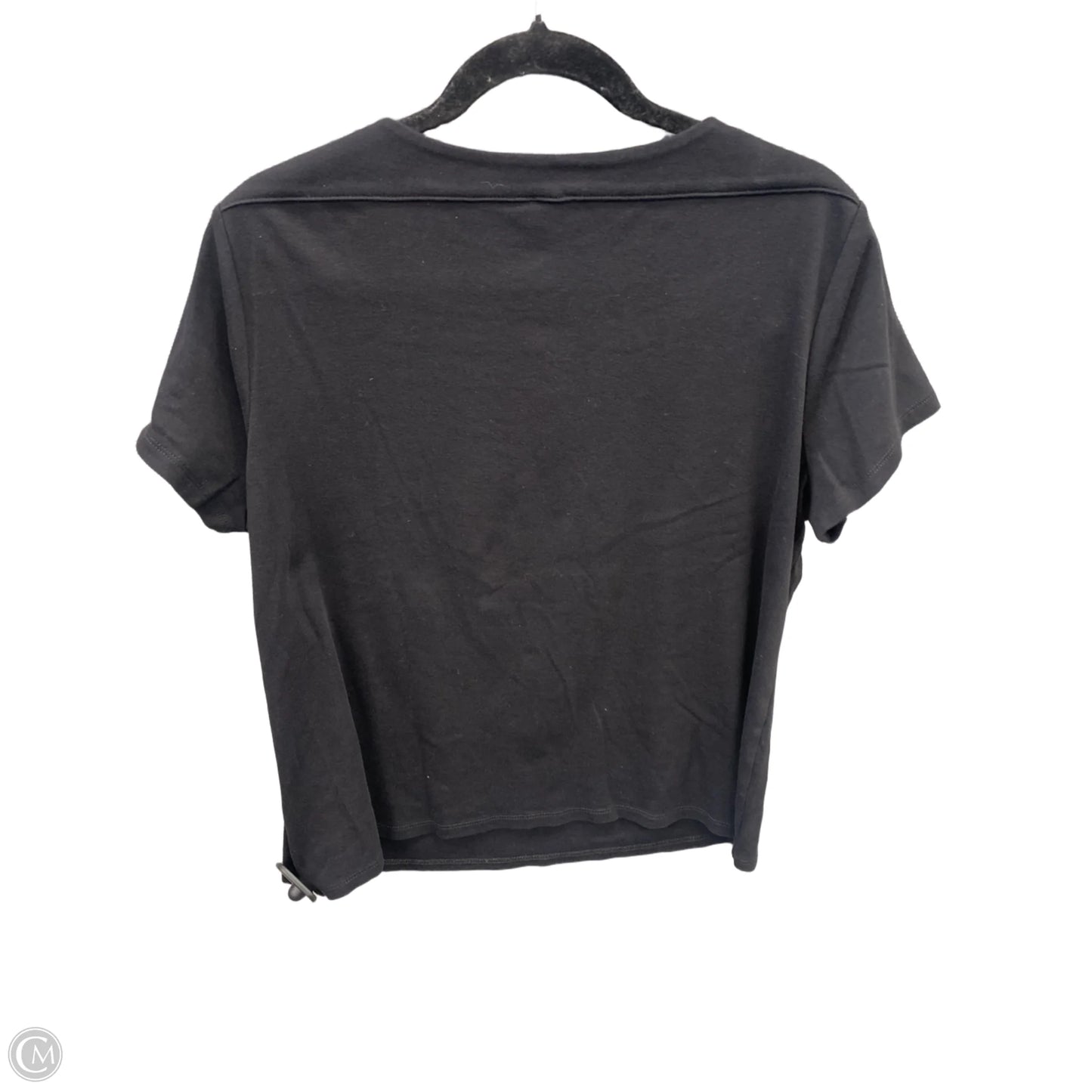 Top Short Sleeve By Anne Klein In Black, Size: Xl
