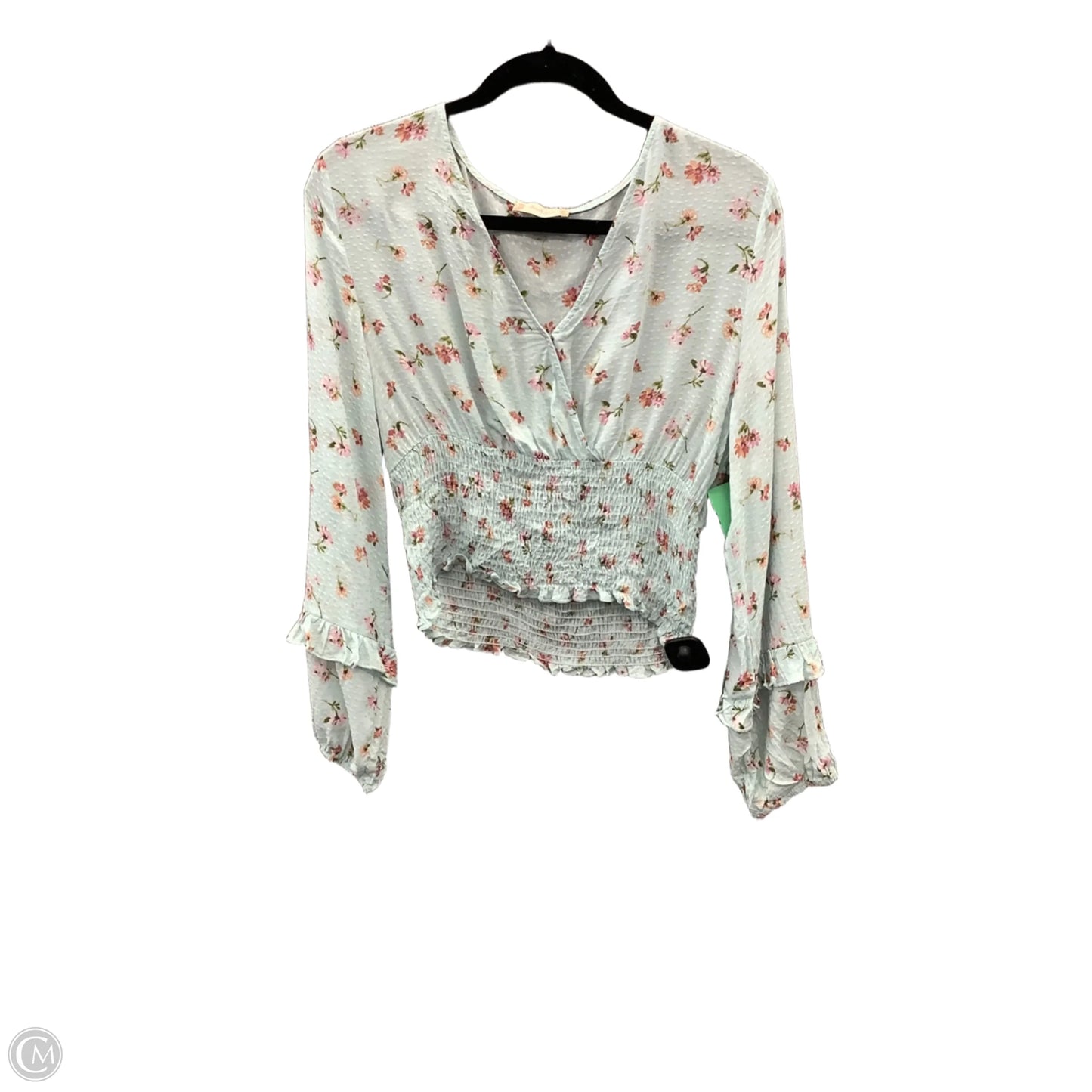 Top Long Sleeve By Altard State In Blue, Size: L