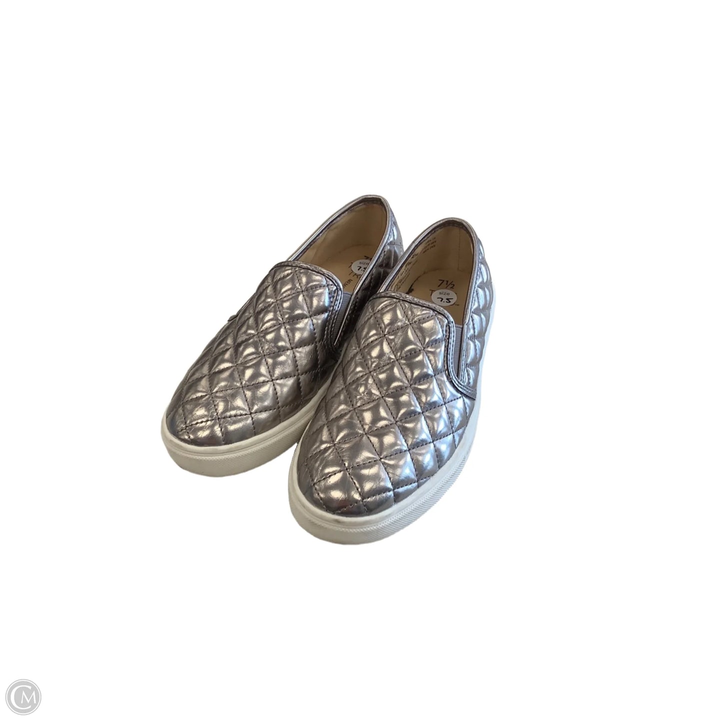 Shoes Sneakers By Time And Tru In Silver, Size: 7.5
