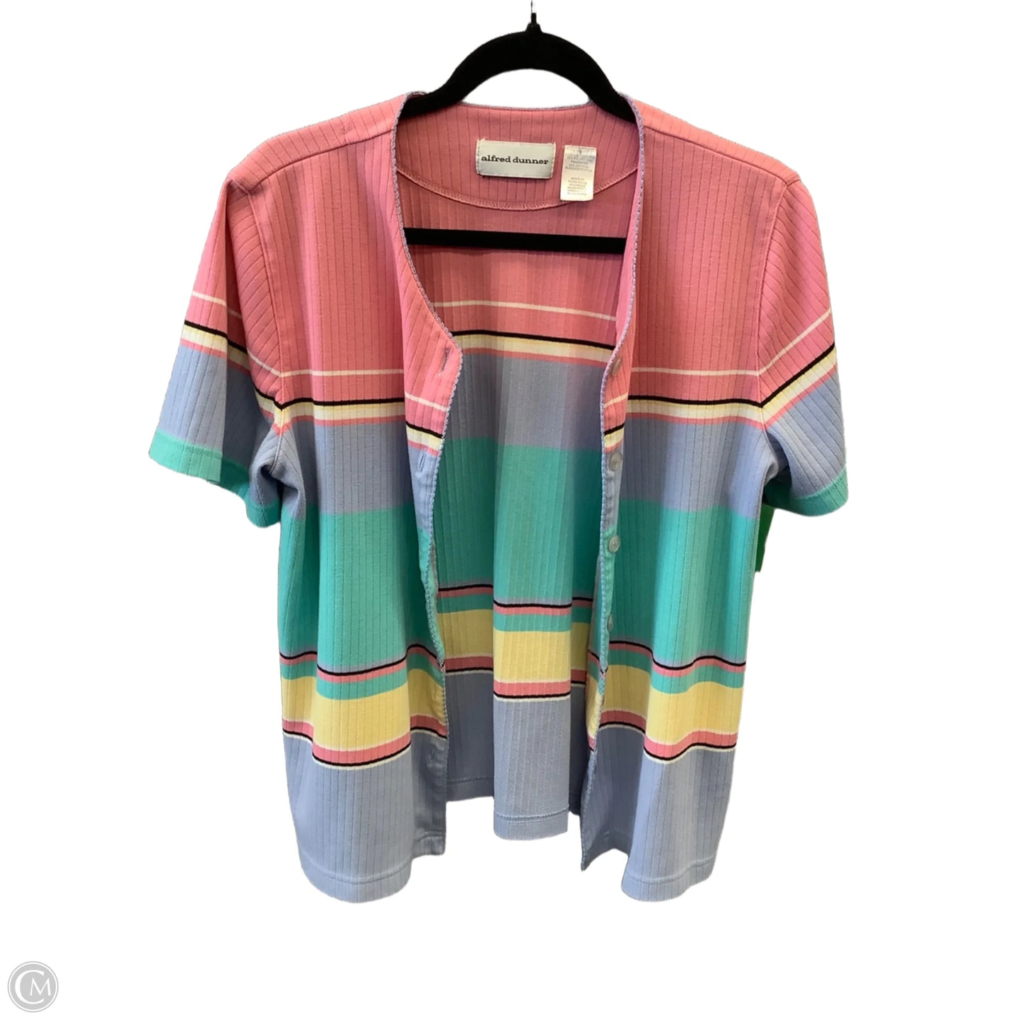 Top Short Sleeve By Alfred Dunner In Multi-colored, Size: S