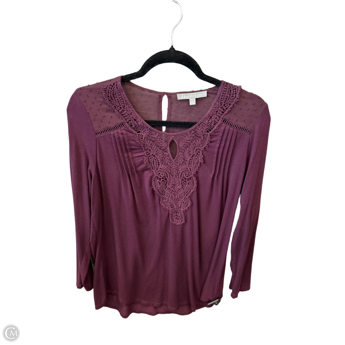 Top Long Sleeve By Daniel Rainn In Purple, Size: M