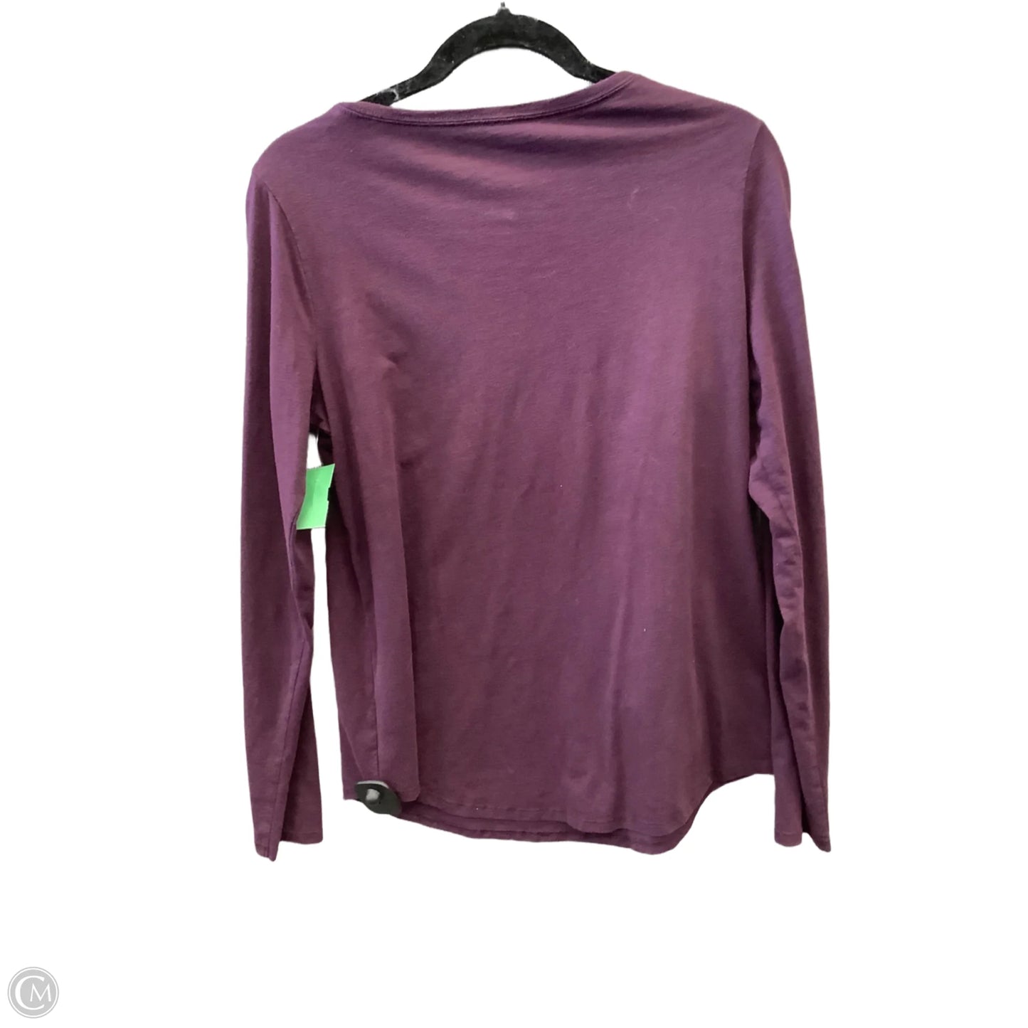 Top Long Sleeve Basic By Sonoma In Purple, Size: M
