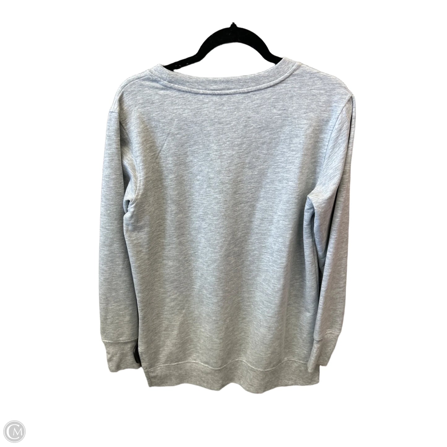 Athletic Top Long Sleeve Crewneck By Mta Pro In Grey, Size: S