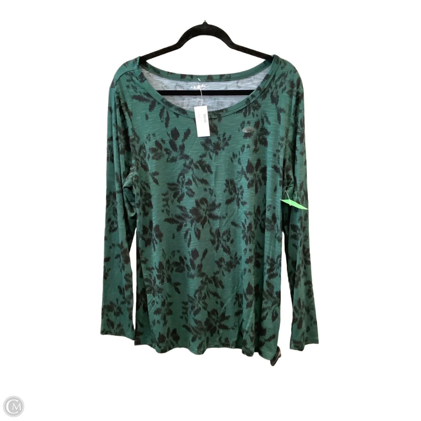 Top Long Sleeve By Maurices In Green, Size: Xl