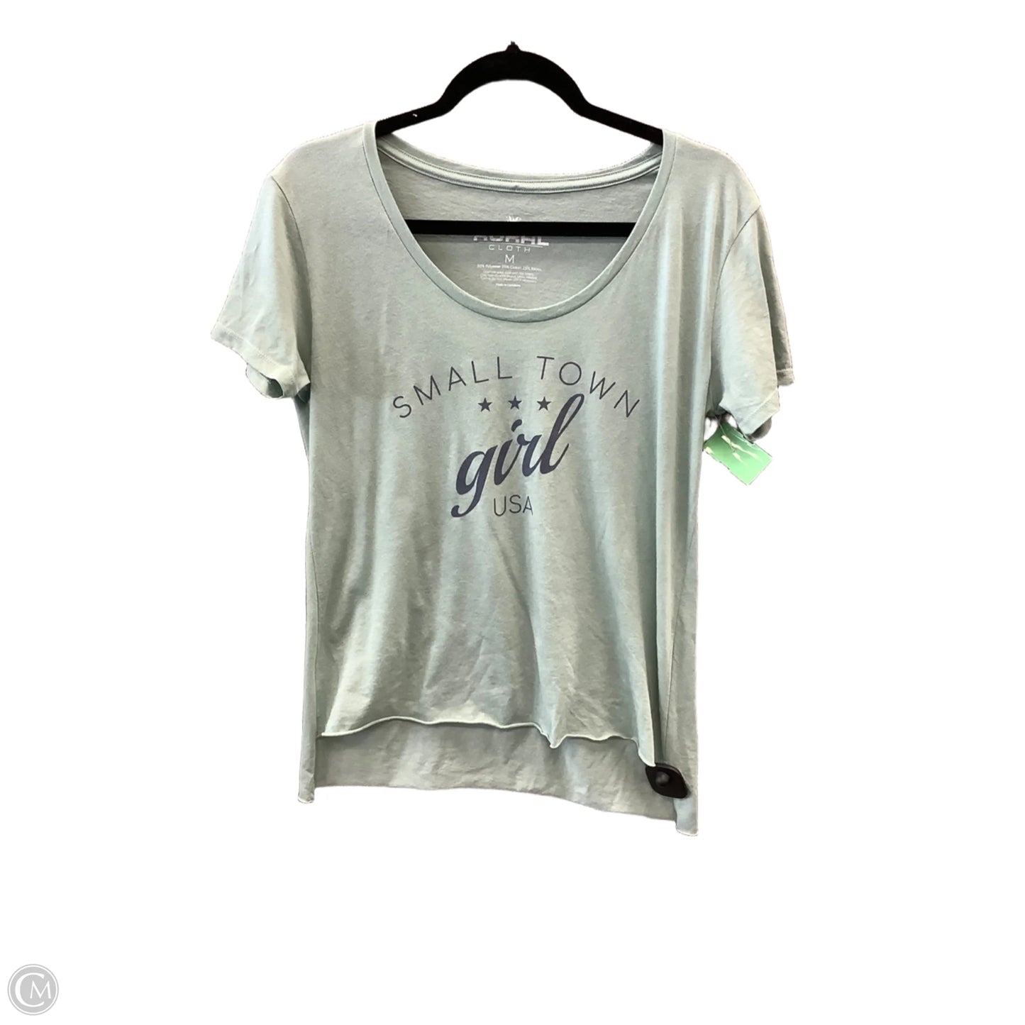 Top Short Sleeve By Clothes Mentor In Green, Size: M