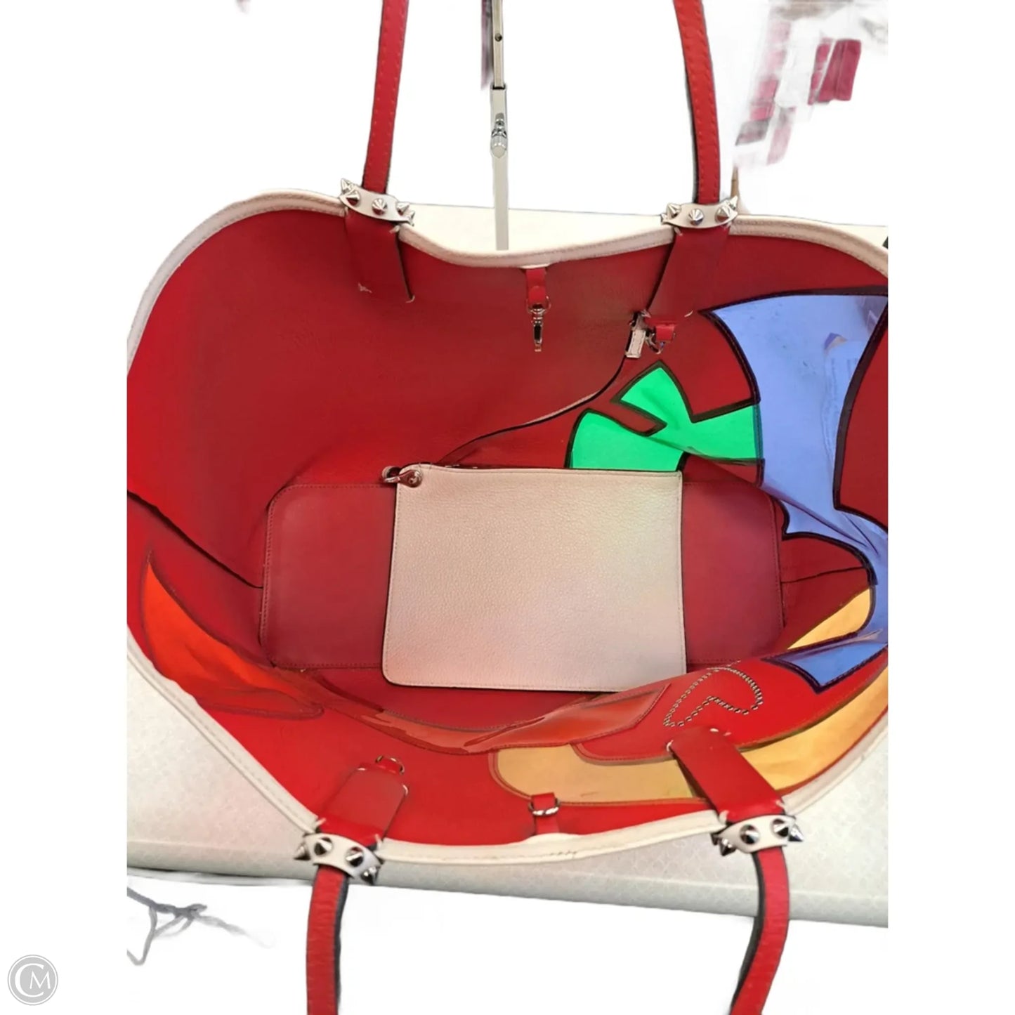 Tote Luxury Designer By Christian Louboutin, Size: Large