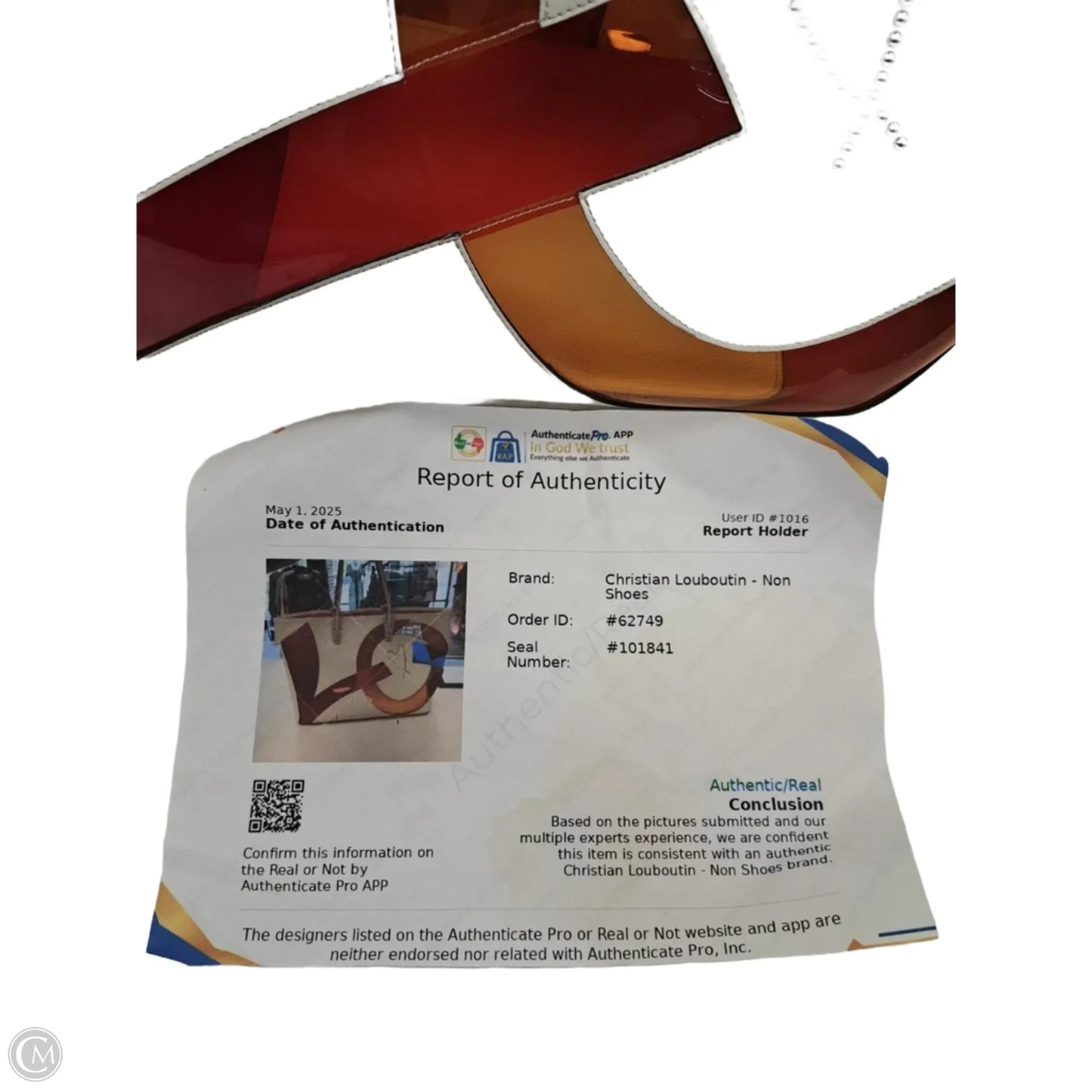 Tote Luxury Designer By Christian Louboutin, Size: Large