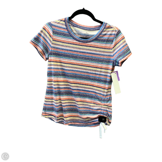 Top Short Sleeve By Talbots In Striped Pattern, Size: Sp