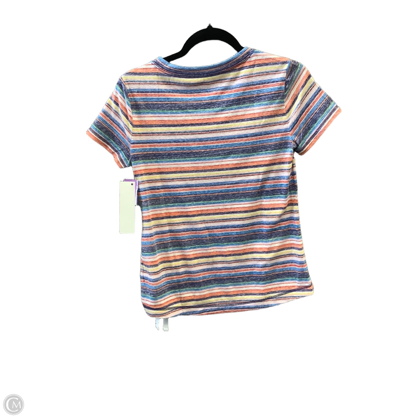 Top Short Sleeve By Talbots In Striped Pattern, Size: Sp