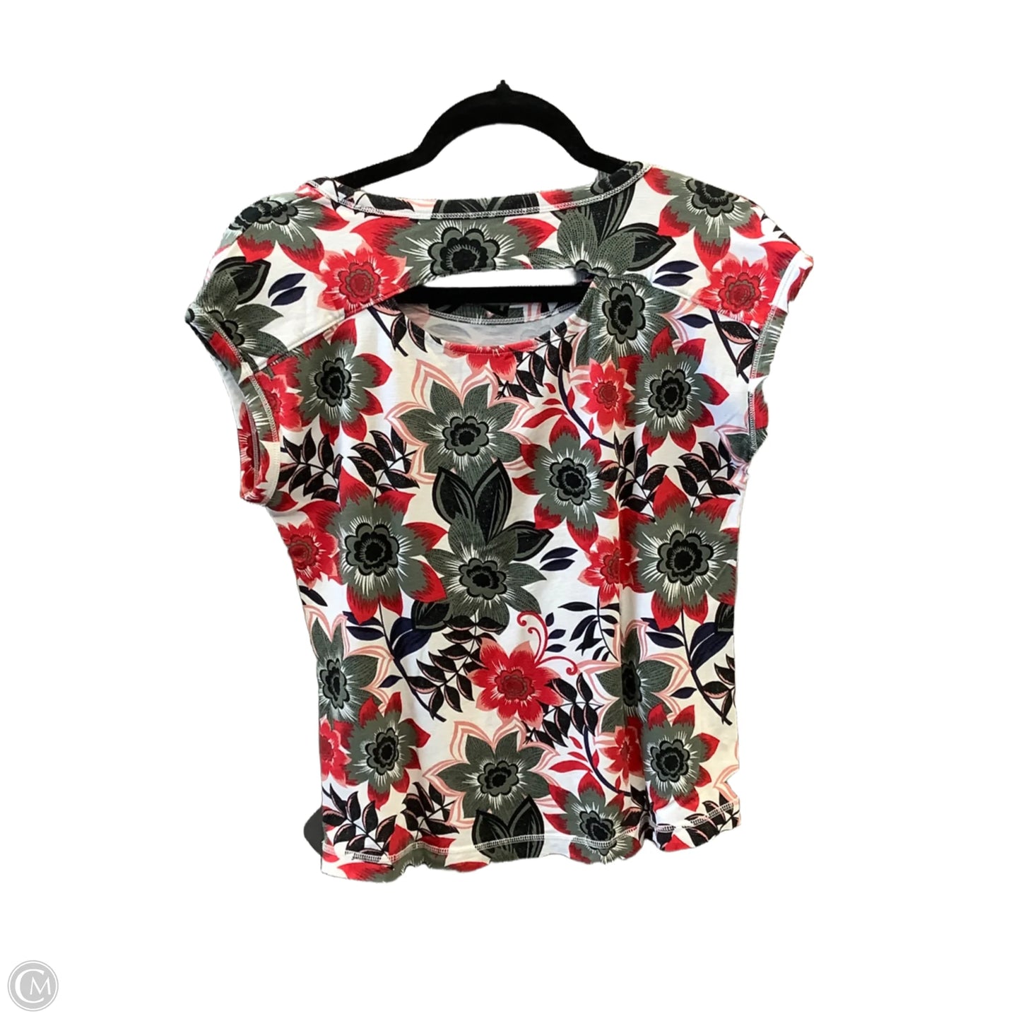 Top Short Sleeve By Talbots In Green & Red, Size: Sp