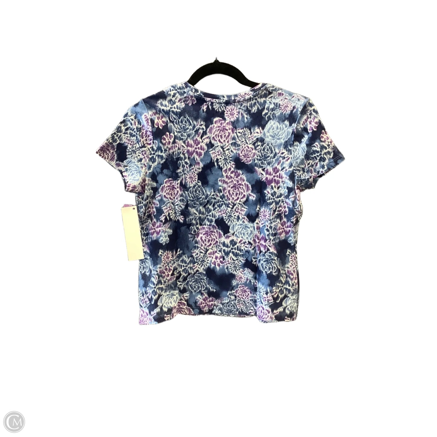 Top Short Sleeve By Studio Works In Blue & Purple, Size: Sp