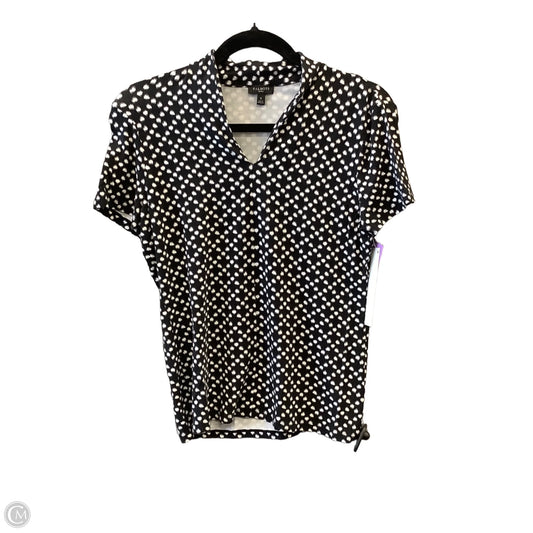 Top Short Sleeve By Talbots In Black, Size: Sp