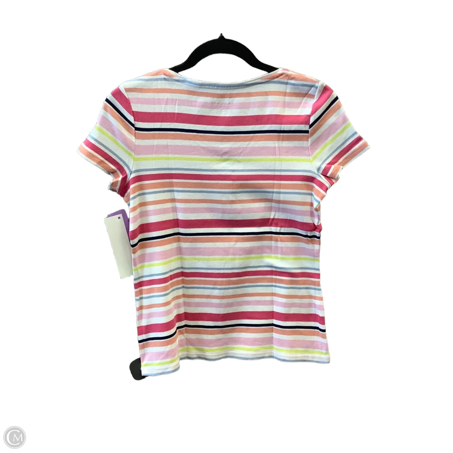 Top Short Sleeve By Talbots In Striped Pattern, Size: Sp