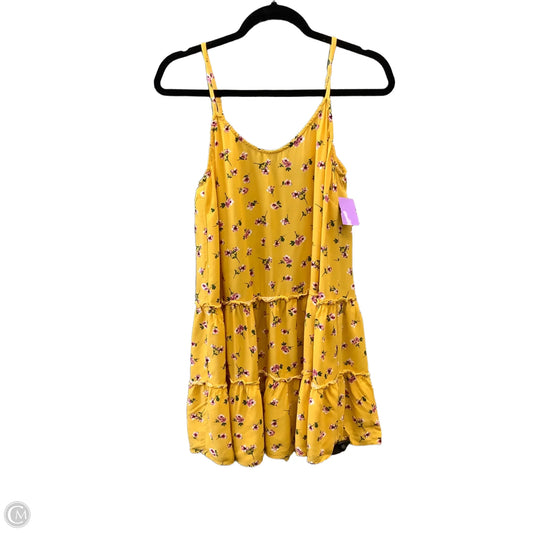 Dress Casual Short By As U Wish In Yellow, Size: M