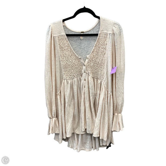 Top Long Sleeve By Free People In Orange, Size: Xs