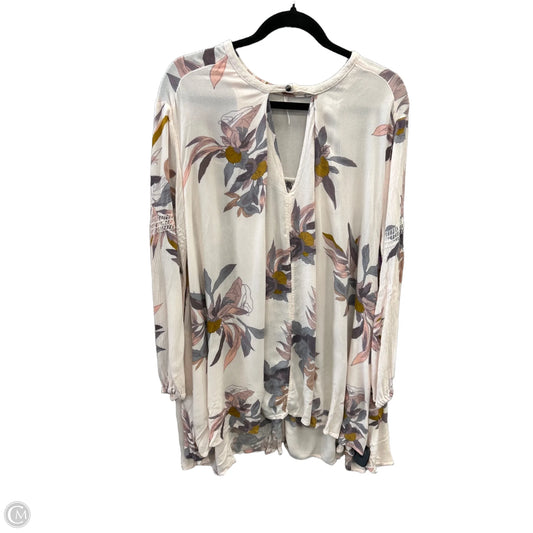 Tunic Long Sleeve By Free People In Pink, Size: M