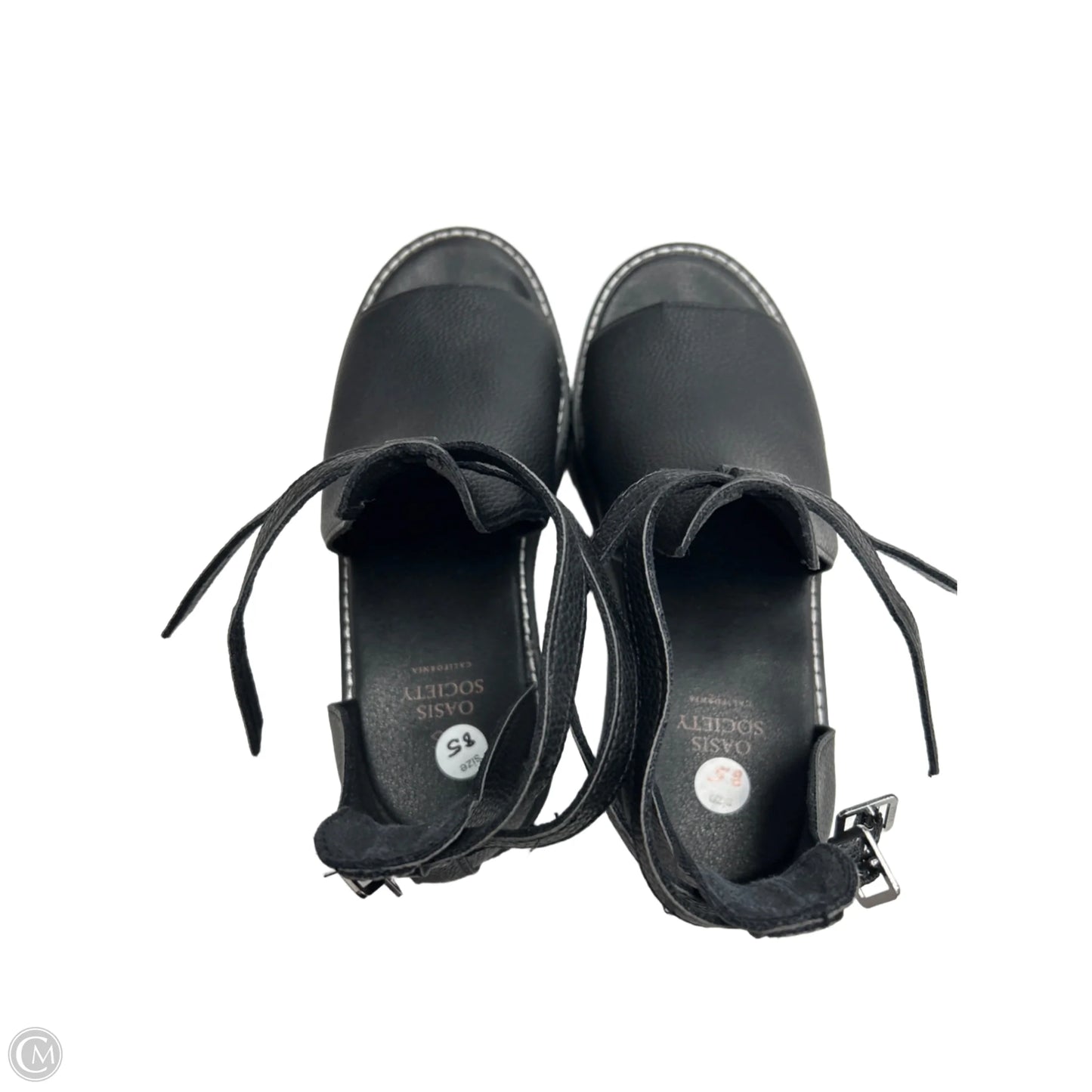 Sandals Heels Block By Cmc In Black, Size: 8.5