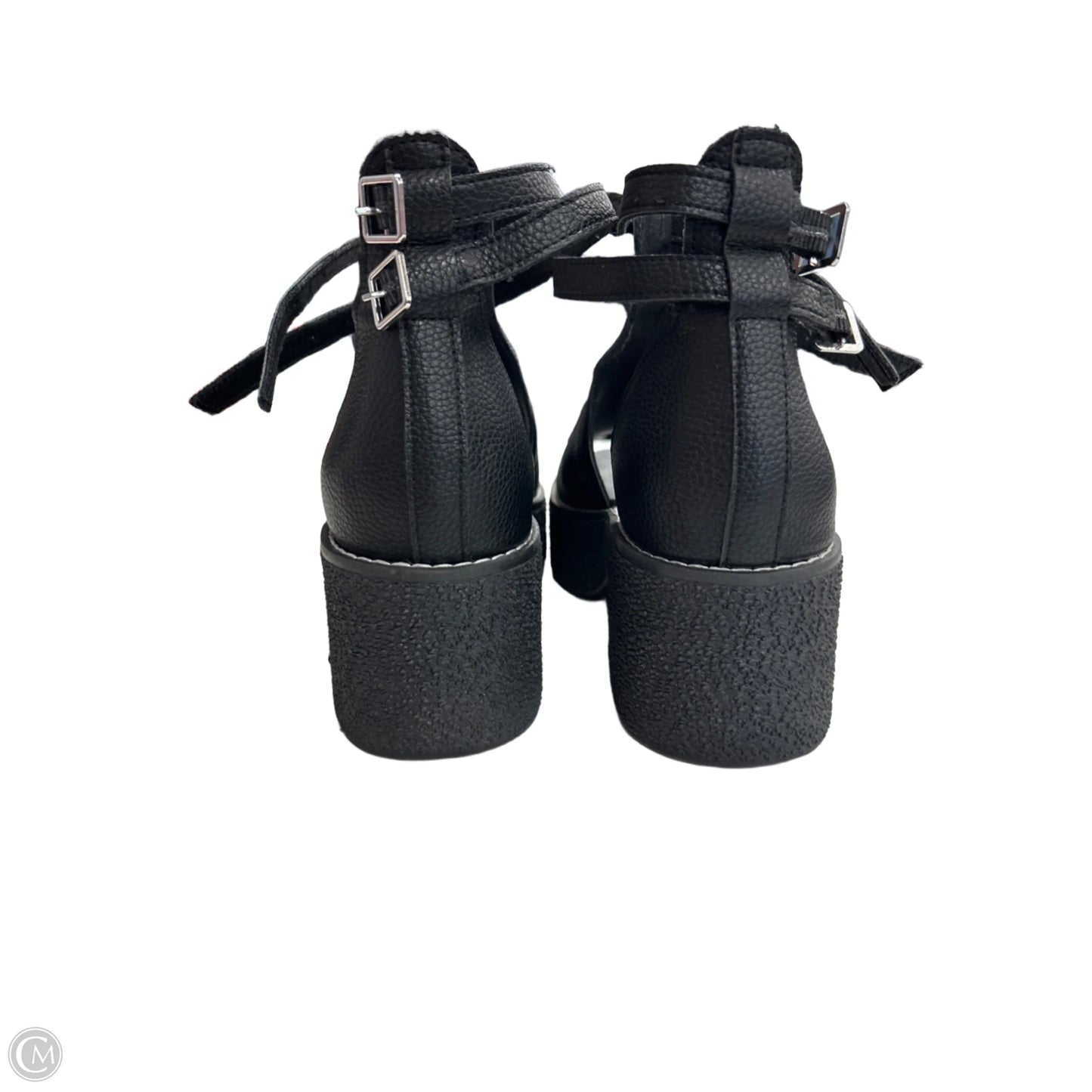 Sandals Heels Block By Cmc In Black, Size: 8.5