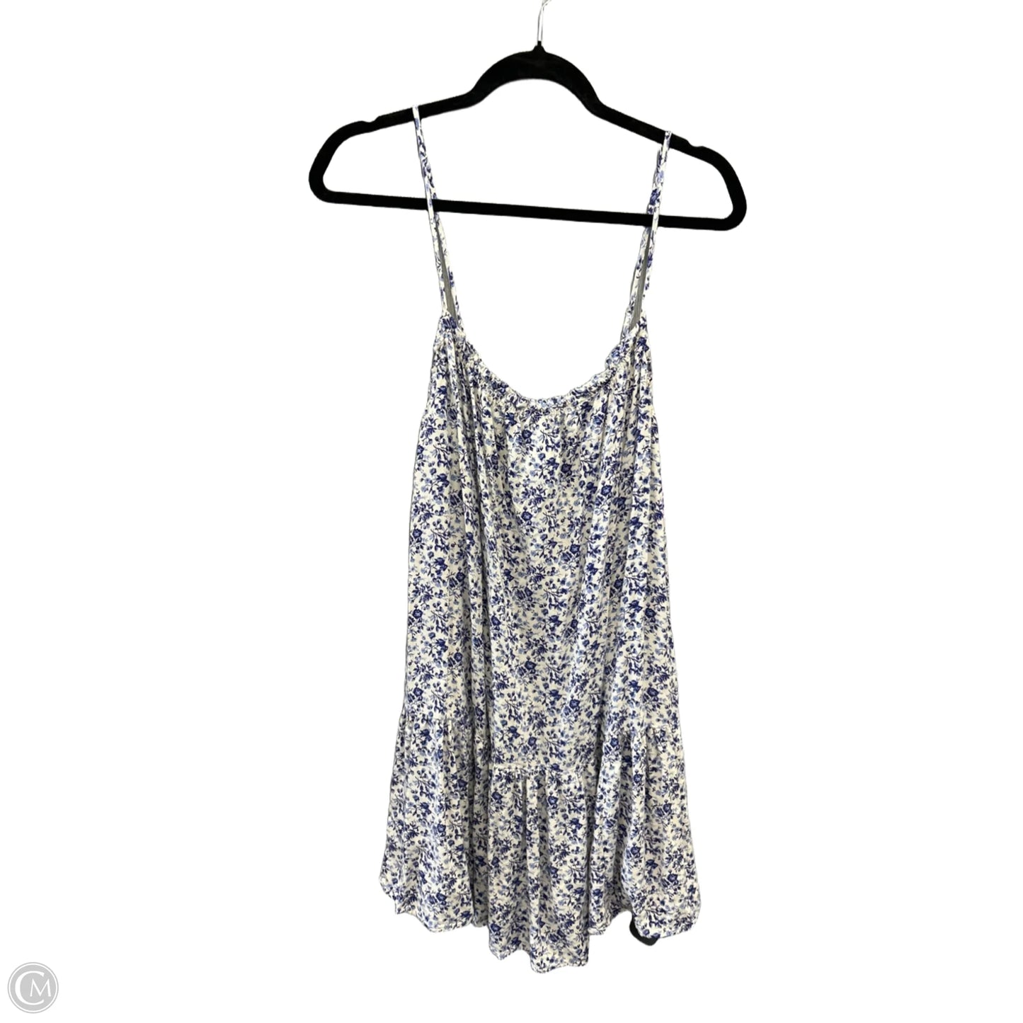 Dress Casual Midi By H&m In Blue & White, Size: M