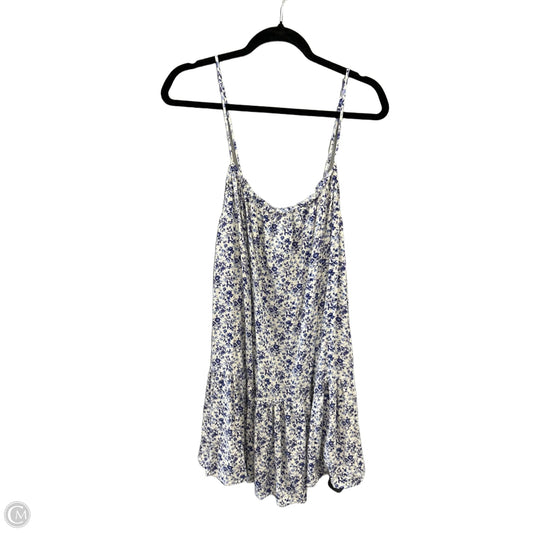 Dress Casual Midi By H&m In Blue & White, Size: M