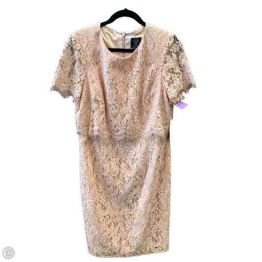 Dress Casual Midi By Vince Camuto In Pink, Size: Xl