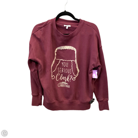 Sweatshirt Crewneck By Maurices In Red, Size: S