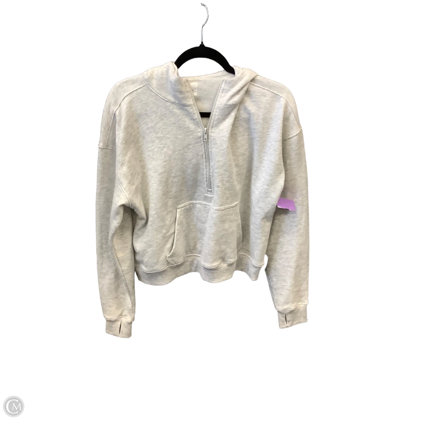 Sweatshirt Hoodie By Ultra Flirt In Grey, Size: M