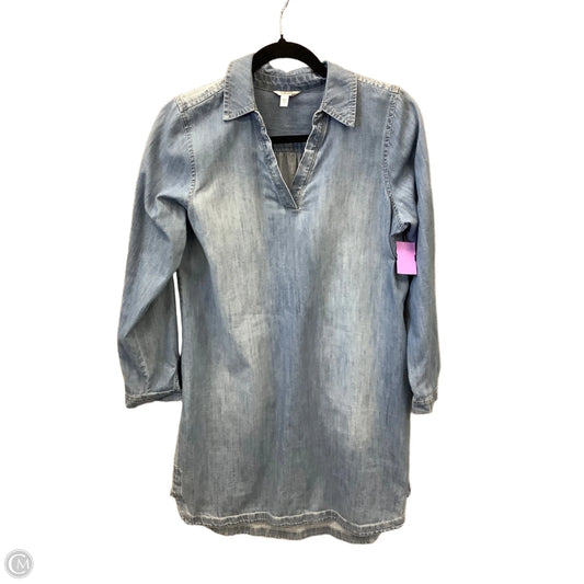 Dress Casual Midi By Sonoma In Blue Denim, Size: S