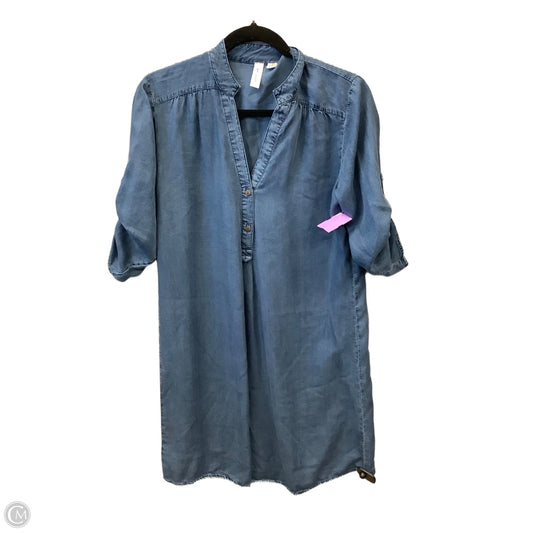 Dress Casual Midi By Tacera In Blue Denim, Size: S