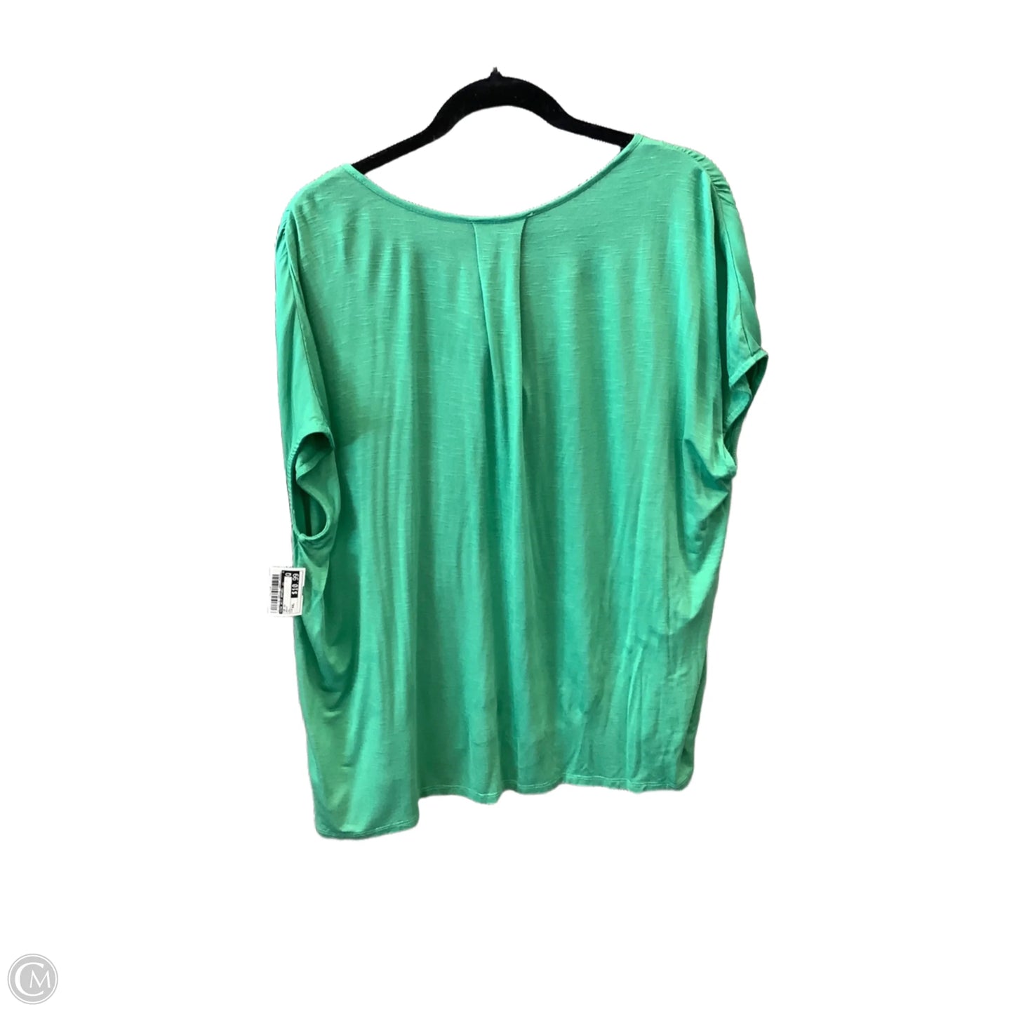 Top Short Sleeve By Nine West Apparel In Green, Size: Xxl