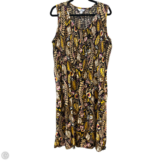Dress Casual Maxi By Croft And Barrow In Multi-colored, Size: 1x
