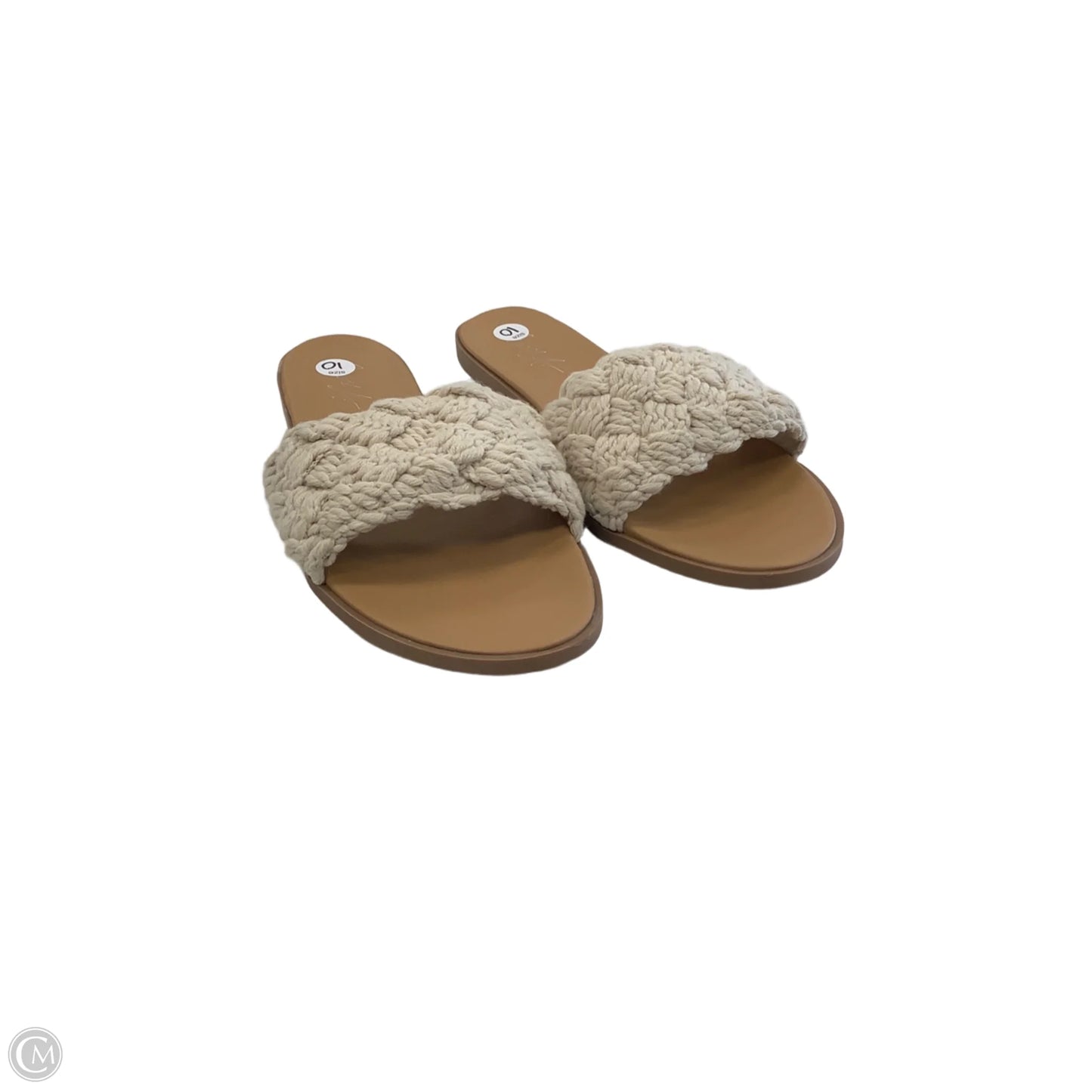 Sandals Flats By Clothes Mentor In Brown, Size: 10