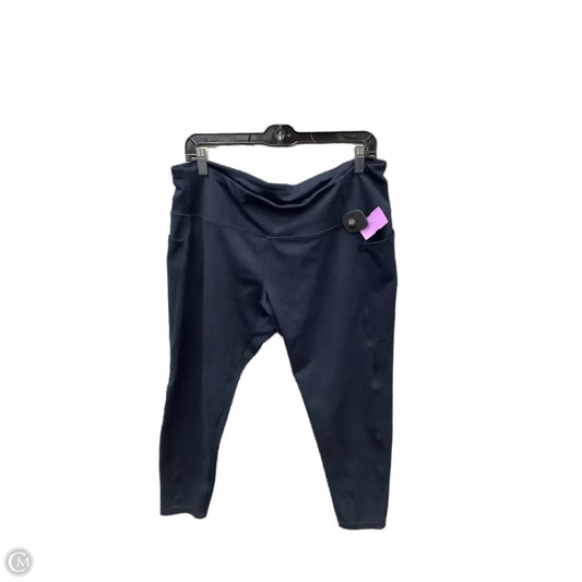 Athletic Capris By Clothes Mentor In Navy, Size: Xxl