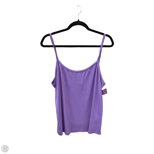 Top Cami By Attitude In Purple, Size: L