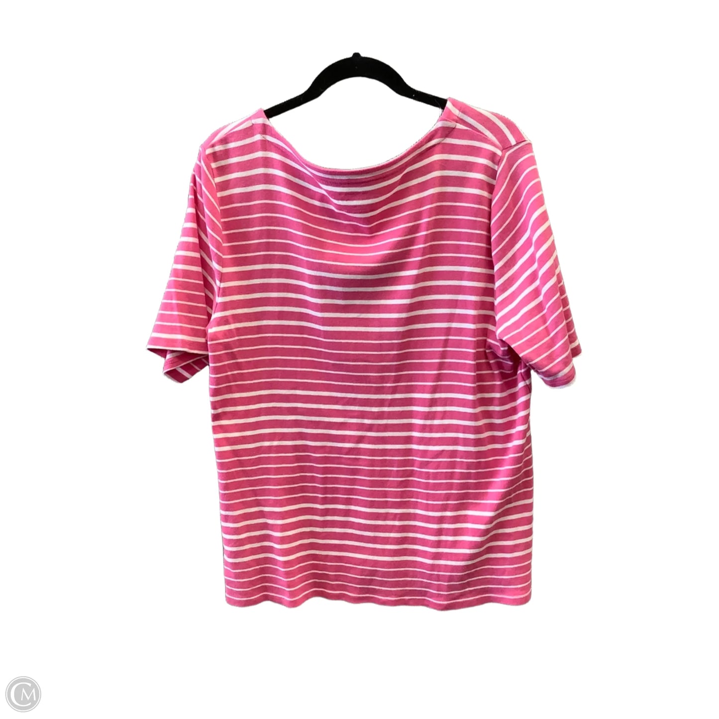 Top Short Sleeve By Talbots In Pink, Size: Xl