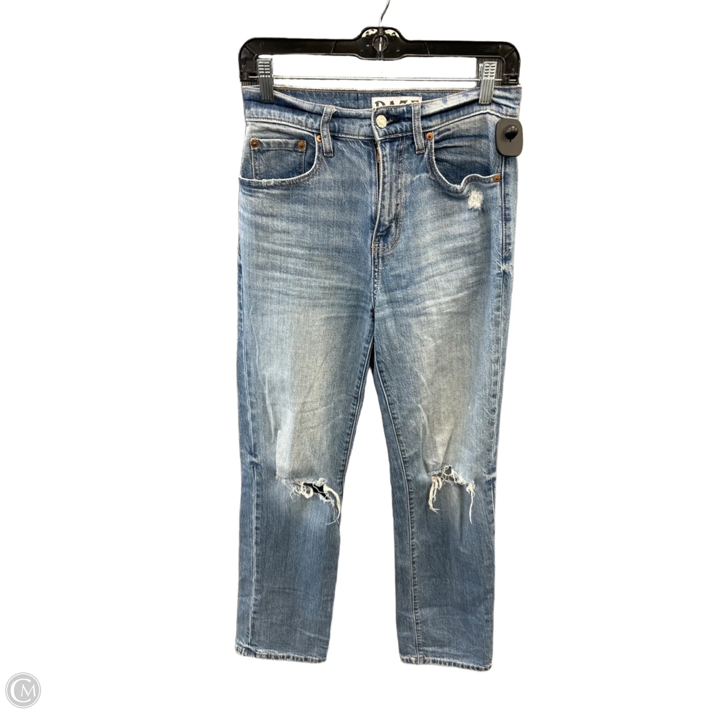 Jeans Straight By Daze In Blue Denim, Size: 2