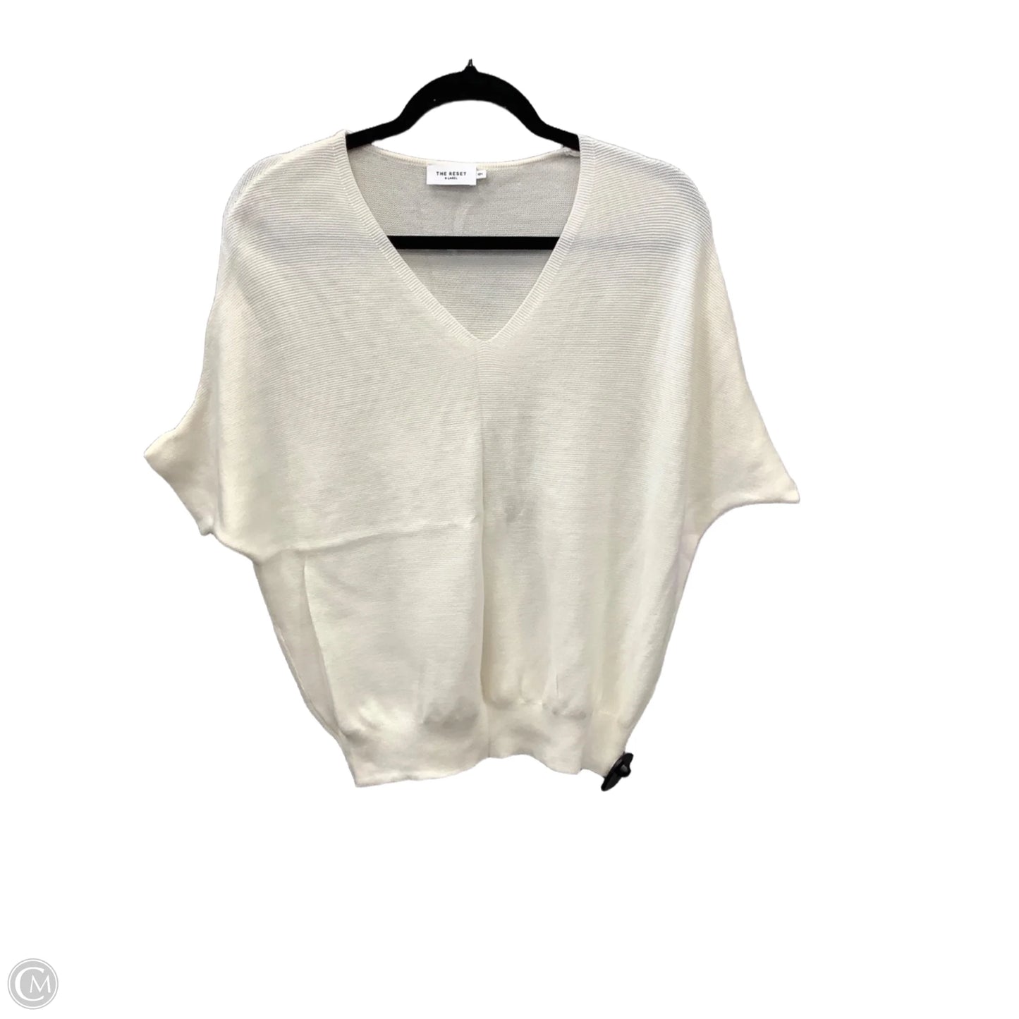 Sweater Short Sleeve By Clothes Mentor In Cream, Size: S