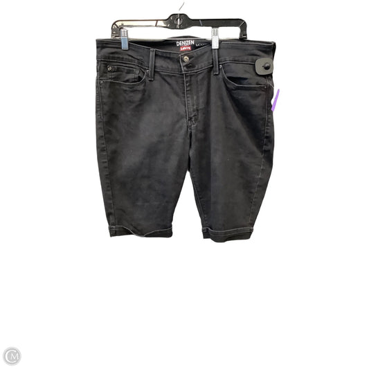 Shorts By Denizen By Levis In Black Denim, Size: 18
