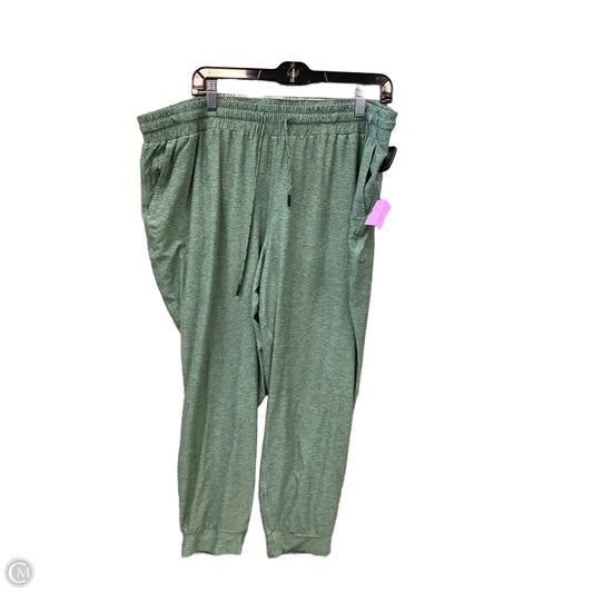 Pants Lounge By Clothes Mentor In Green, Size: 20