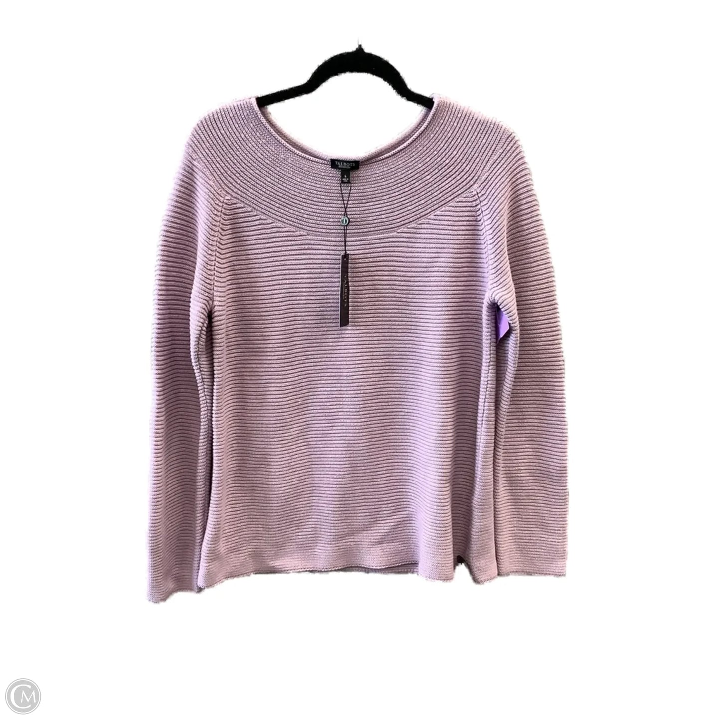 Sweater By Talbots In Purple, Size: L