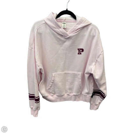Athletic Sweatshirt Hoodie By Pink In Pink, Size: S