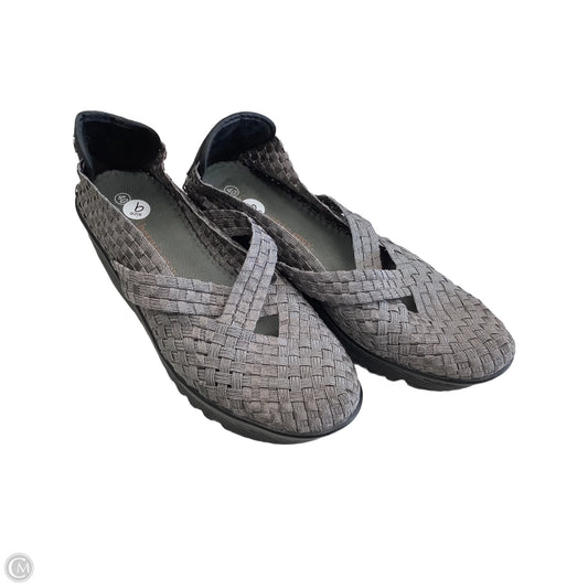 Shoes Heels Wedge By Bernie Mev In Grey, Size: 9