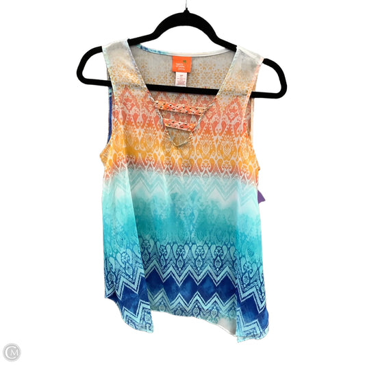 Top Sleeveless By Hearts Of Palm In Multi-colored, Size: Sp