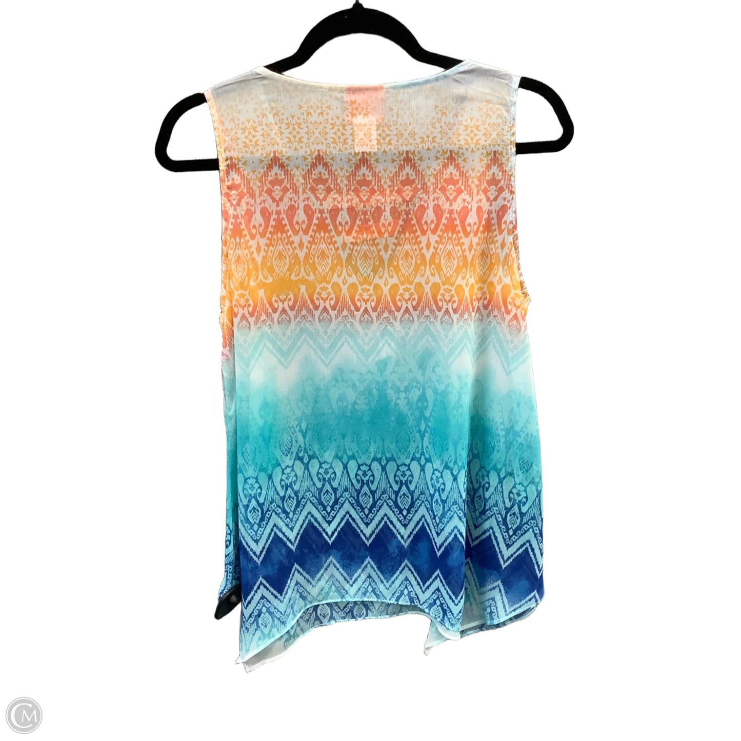 Top Sleeveless By Hearts Of Palm In Multi-colored, Size: Sp
