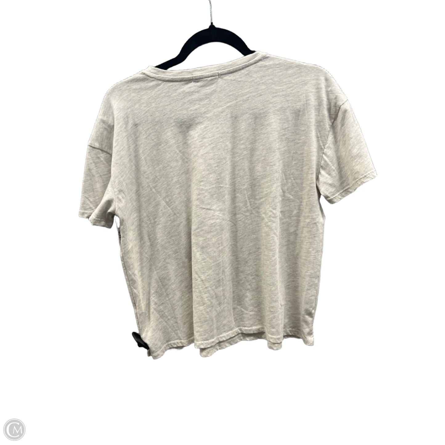 Top Short Sleeve By Maurices In Grey, Size: M