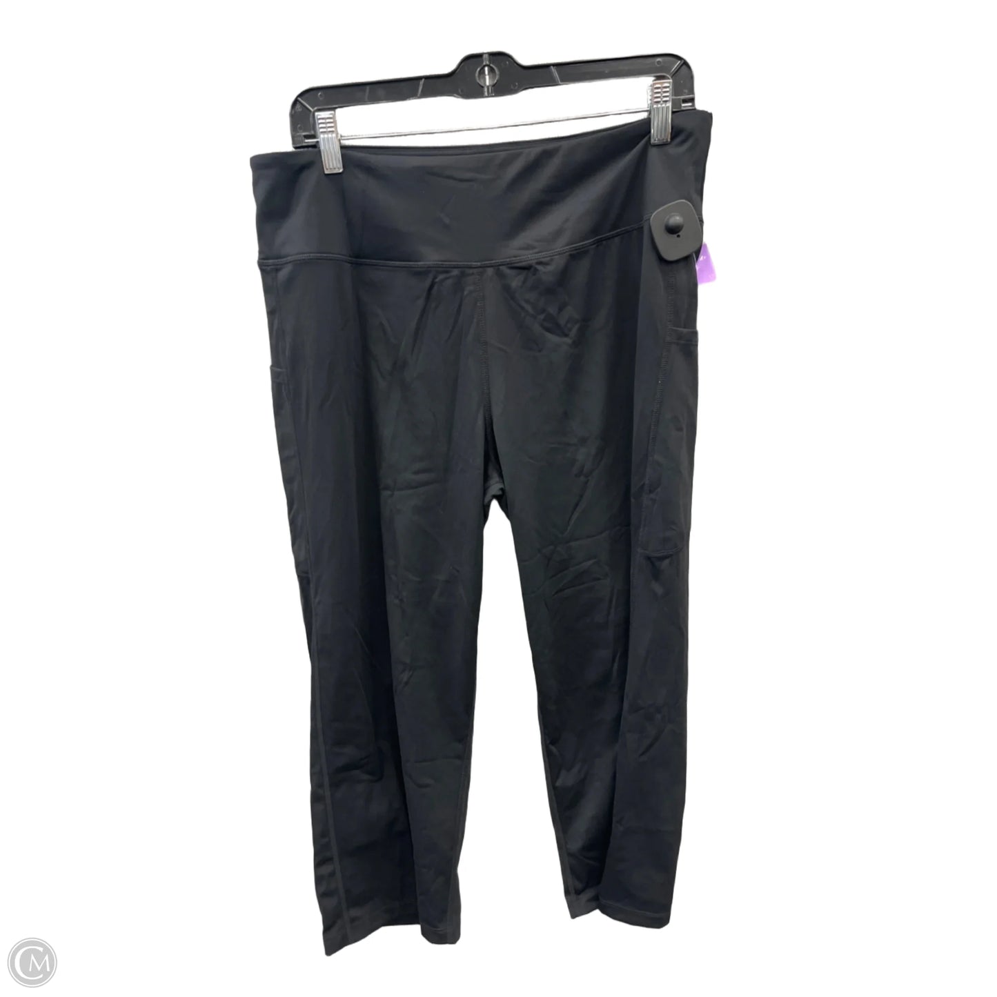 Athletic Capris By Clothes Mentor In Black, Size: Xl