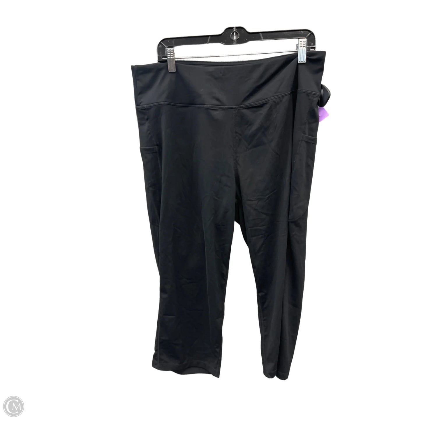 Athletic Capris By Clothes Mentor In Black, Size: Xxl