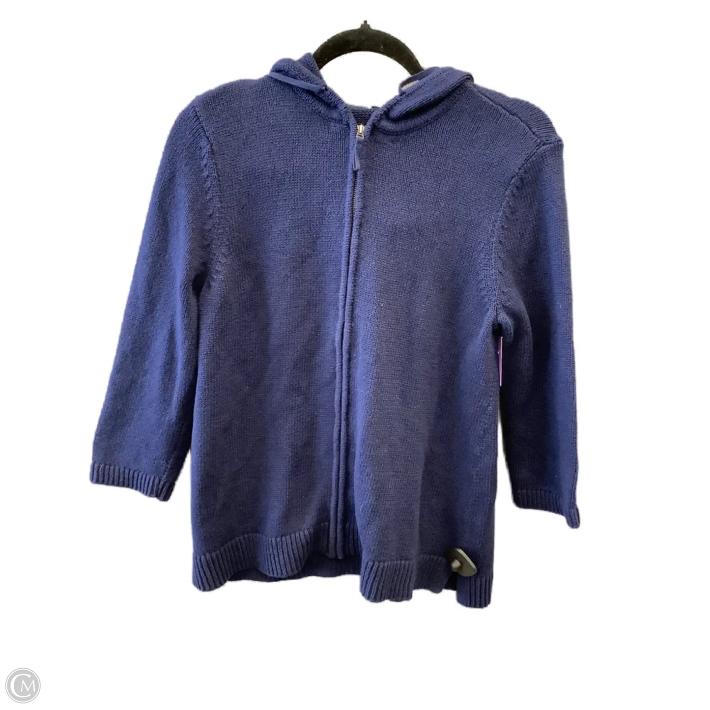 Sweater Cardigan By Chicos In Navy, Size: M