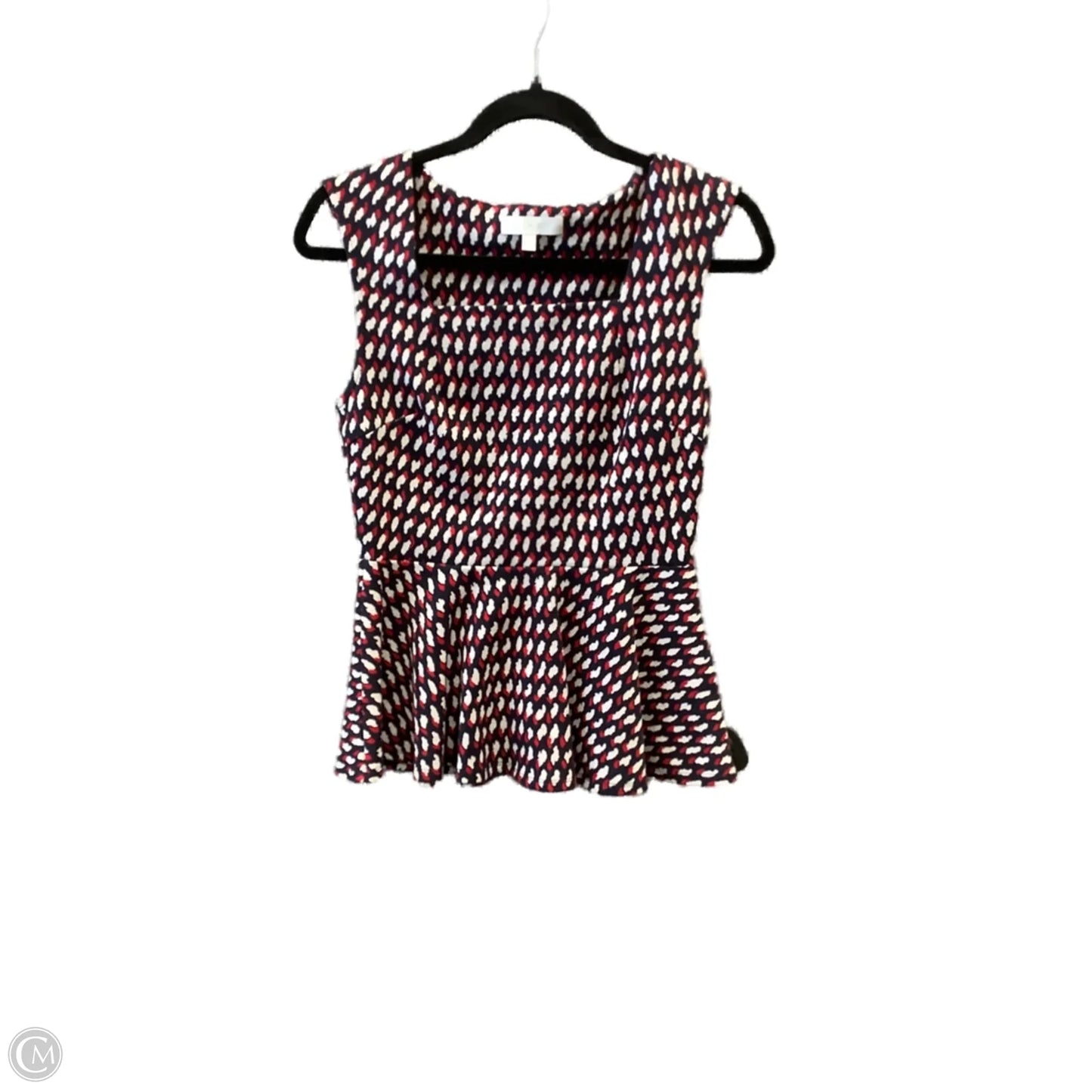 Top Sleeveless By Eri + Ali In Blue & Red & White, Size: S