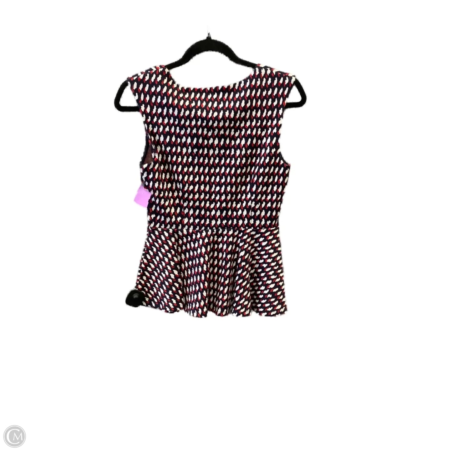 Top Sleeveless By Eri + Ali In Blue & Red & White, Size: S